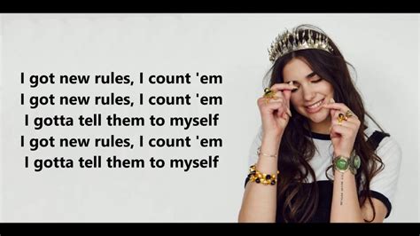 dua lipa new rules lyrics